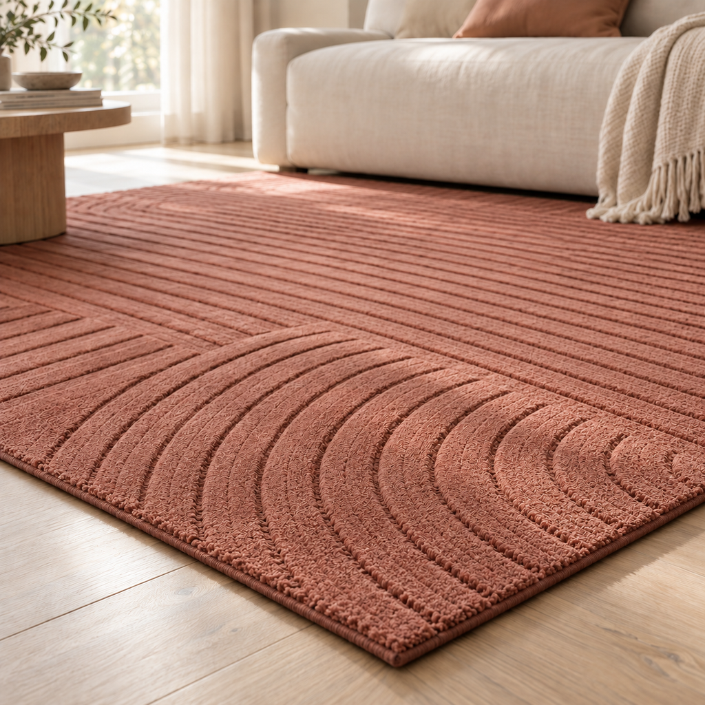 CloudNest terracotta mat corner detail visualisation